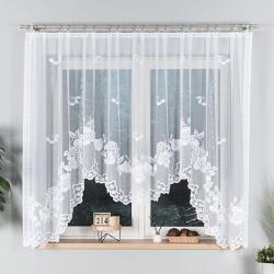 Markizeta Jacquard függöny, Felszerelésre kész, Penelope modell, 400x160 cm, Marquise, Fehér (MAR_85596)