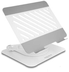 Delock Tablet és Laptop állványtartó állítható, alumínium - 360 -ban forgatható