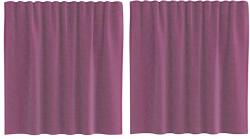 vidaXL 2 db lila fátyolfüggönyök hurokkal 140x140 cm 4102291 (4102291)