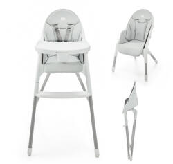 KinderKraft etetőszék 2in1 Dinnly szürke fehér - babamarket