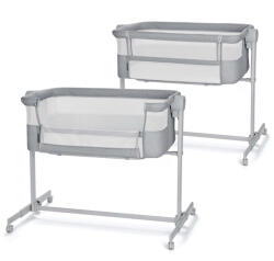 KinderKraft babaöböl és babaágy 2in1 Nestee Up2 világosszürke - babamarket