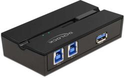 Delock USB 3.0 Kapcsoló - 2 Port (11495)