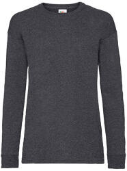 Fruit of the Loom Gyerek póló Hosszú ujjú Fruit of the Loom Valueweight Long Sleeve T Kids - 140 (9-11), Sötét heather szürke