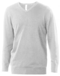 Kariban Férfi pulóver Kariban KA965 Men’S v-neck Jumper -L, Grey Melange