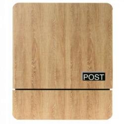  Elegáns Fahatású Postaláda - Antracit - 37x43x12 cm