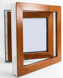 DM 60×60 cm aranytölgy színű bukó-nyíló ablak (tfab5858)