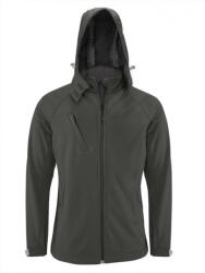 Kariban Férfi kabát Kariban KA413 Men'S Detachable Hooded Softshell Jacket -S, Titanium
