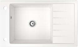 NERO Gránit Mosogató NERO Grande + Szifon (fehér)