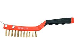 Yato Drótkefe réz kaparóval 4 soros 290 mm (YT-6345) (YT-6345)