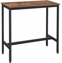 Vasagle Konyhai Bárasztal, Rusztikus 100x40x90cm Barna