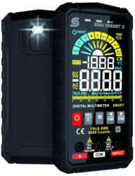 Somogyi Elektronic SMASMART3 Professzionális digitális multiméter, SMART, automata, színes képernyő (SMASMART3) - pepita
