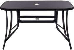 SPRINGOS kerti Asztal 120x70x70cm - Fekete (SPRI-GF0077)