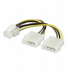  OEM 2db Molex Power 4pin - Power 6pin M/F adapter XFYKABTAPPCIE6 (XFYKABTAPPCIE6)