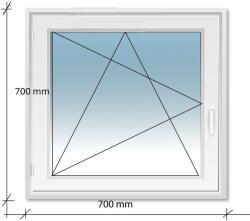 Decco 70x70 Bukó - Nyíló műanyag ablak Decco 71 profil 2 retegű üvegezés