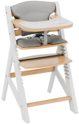 Tulano Etetőszék Gyerekeknek 4 Az 1-ben, Kivehető És Mosható Tálca, 3 Pontos Biztonsági Öv, Natúr Fehér