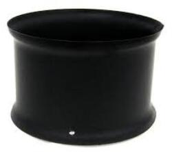  Füstcső Vas fekete Falhüvely 120-as(vizleválasztós)