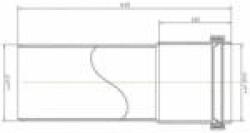  Brilon PCS60500 PPS 60-as 50 cm-es toldócső