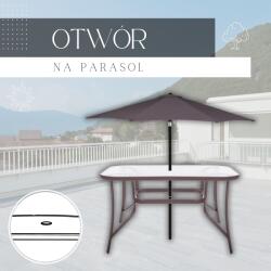 SPRINGOS Gf0076 Kerti Asztal 120 X 70 X 70 Cm (gf0076)