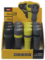 EMOS P4703 Led zseblámpa 3W 75lm 3xAAA, fókuszálható (P4703)