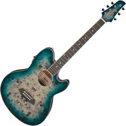 Ibanez TCY10PA-CBS Cosmic Blue Starburst Chitară electro-acustică Jumbo