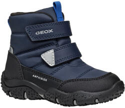 GEOX Ghete sport băieți cu velcro impermeabile căptușite, albastru, 22/27 albastru închis (14111A)