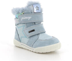 PRIMIGI Ghete îmblănite, fete, Gore-tex, piele, velcro. bleu deschis, Stars, 20/26 albastru deschis (14244E)