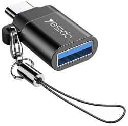 Yesido - OTG adapter (GS06) - Type-C - USB 3.0, Plug & Play, 5 Gbps - fekete (KF234469)