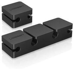 UGREEN - Kábelrendező 3+1 (70585) - Fő és egyszemélyes, 4 tartókapcsok - Fekete (KF239633)