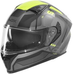 NOX Cască integrală pentru motocicletă NOX N402 Mentor negru-galben fluo (AIM140-2794)