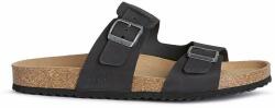 Geox papucs velúrból U SANDAL GHITA B - fekete Férfi 40