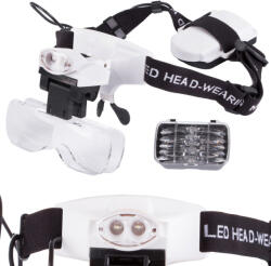  Fejpántos nagyító 2 db LED-del és 3.5x nagyítással (v09135)