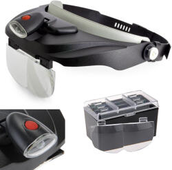  Professzionális fejre szerelhető nagyító led világítással (v9066)