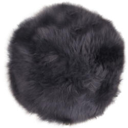 House Nordic Lambskin báránybőr ülőpárna, Szürke, Ø35 cm (HN3981013)