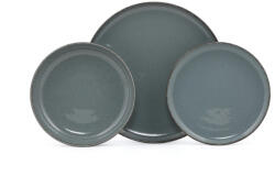 Hermia Tányérkészlet porcelán, kék, 18 darabos (710KTP3387)