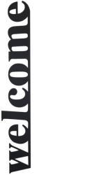 Wallity Fém fali dekoráció, welcome, 18x98 cm (507ATP1131)