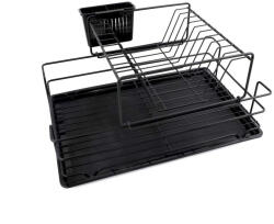 Hermia Edényszárító, csepegtető tálca, fekete, 47 x 32 cm (161WRC1106)