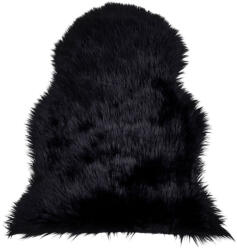 House Nordic Lambskin báránybőr szőnyeg, műbőr 50x85 cm, Fekete (HN3981131)