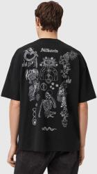 AllSaints pamut póló TERRA - fekete XS