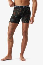 Smartwool Merino Print Boxer Brief Boxed Termoaktív boxeralsó - black paisley - L