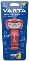 VARTA OUTDOOR SPORTS H10 PRO 16650 PIROS fejlámpa (Varta-16650-R)