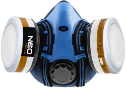 NEO TOOLS Szilikon félmaszk készlet, 2db szűrővel, A1P2, szerves gázok és por, füst, köd, aeroszolok ellen (97-353) - storeplace