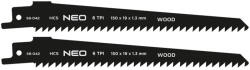 NEO TOOLS Orrfűrészlap, HCS, 150x19x1.25mm, 6TPI, 2db (58-042) - storeplace