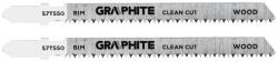 Graphite Dekopírfűrészlap, T-befogó, BIM, 14TPI, 74/100mm, fa-rétegelt lemez, 2db (57T550) - storeplace