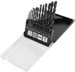 GRAPHITE Csigafúró készlet, HSS, 13db-os, 1, 5-6, 5mm (54T930)