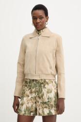 BOSS velúr dzseki Salene - bézs 36