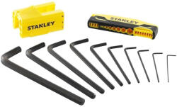STANLEY gömbfejű imbuszkulcs készlet, T nyéllel 9 részes (0-89-904)