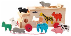 Woodyland - Állatos formaberakó fa teherautó (91199) (W91199)