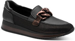 Jana női mokaszin félcipő fekete bronz mix 24766-42-095 07763