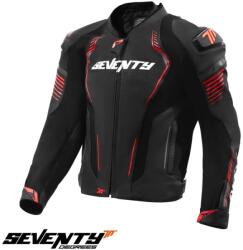 Seventy Degrees Geaca moto piele Seventy Degrees SD-JL24 Spoiler - barbati, all season, impermeabila, racing, negru/rosu (SD2102414)