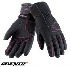 Seventy Degrees Manusi moto Seventy Degrees SD-C29 - dama, impermeabile, negru/roz (SD1202906)